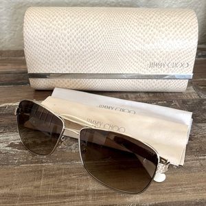 Used Jimmy Choo CRIS/S Women’s Aviator Sunglasses